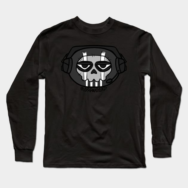 Ghost from Call of Duty game Long Sleeve T-Shirt by ARSONYARD